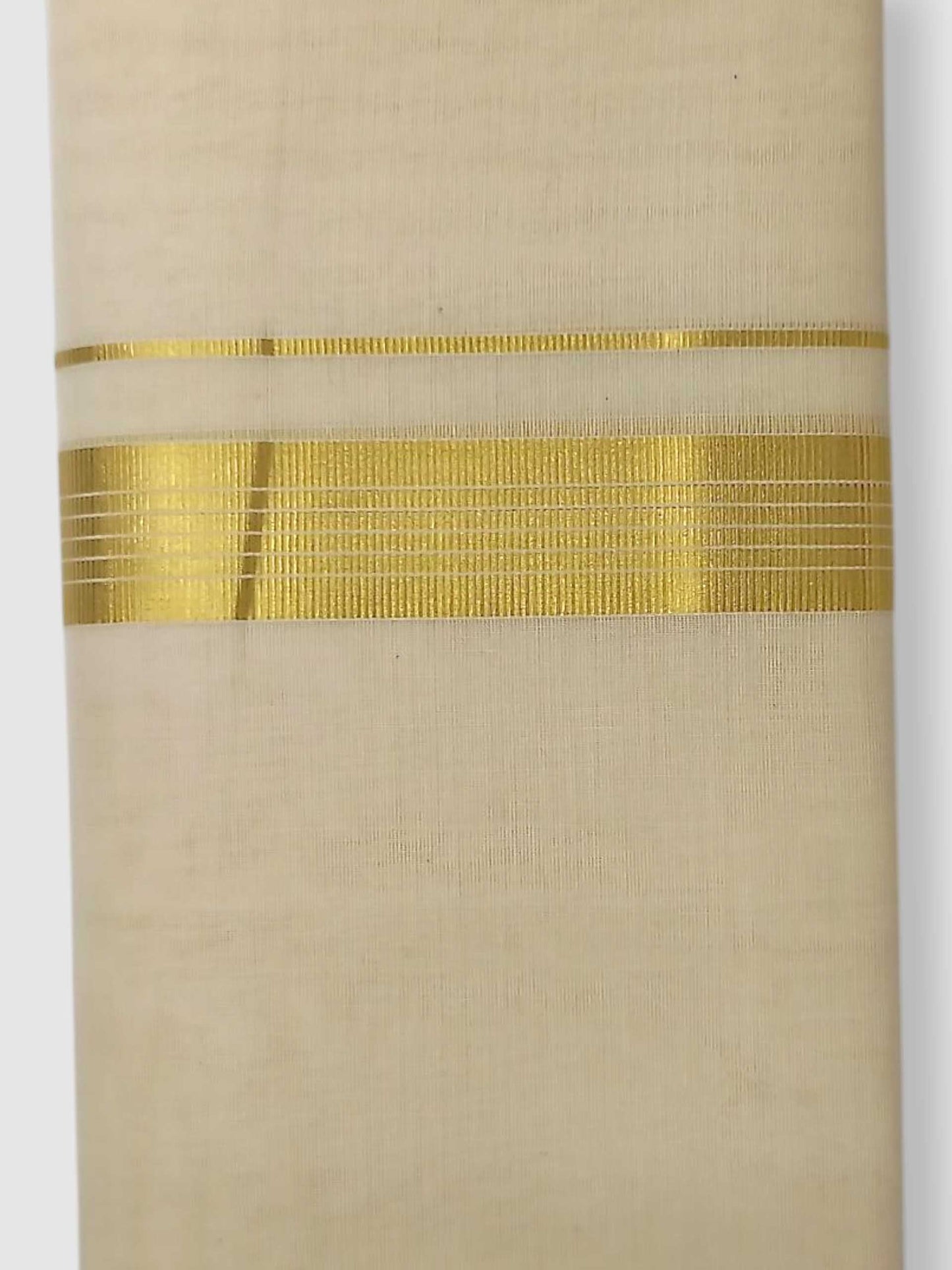 Original Balaramapuram Handloom Kasavu Mundu for Men