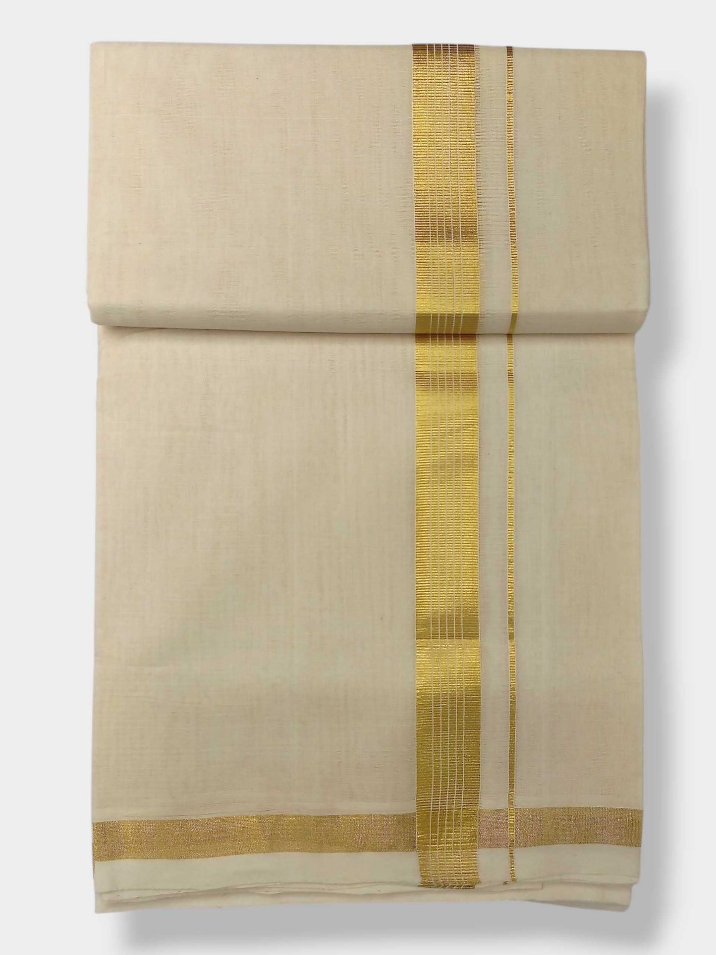 Original Balaramapuram Handloom Kasavu Mundu for Men