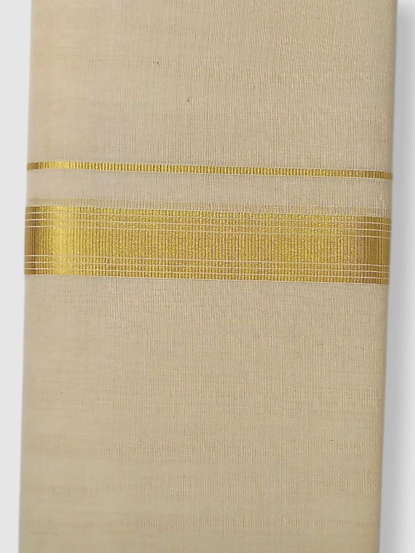 Original Balaramapuram Handloom Kasavu Mundu for Men