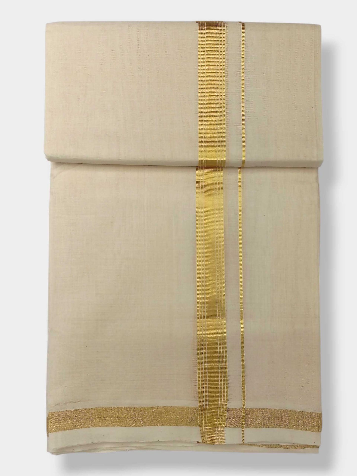 Original Balaramapuram Handloom Kasavu Mundu for Men