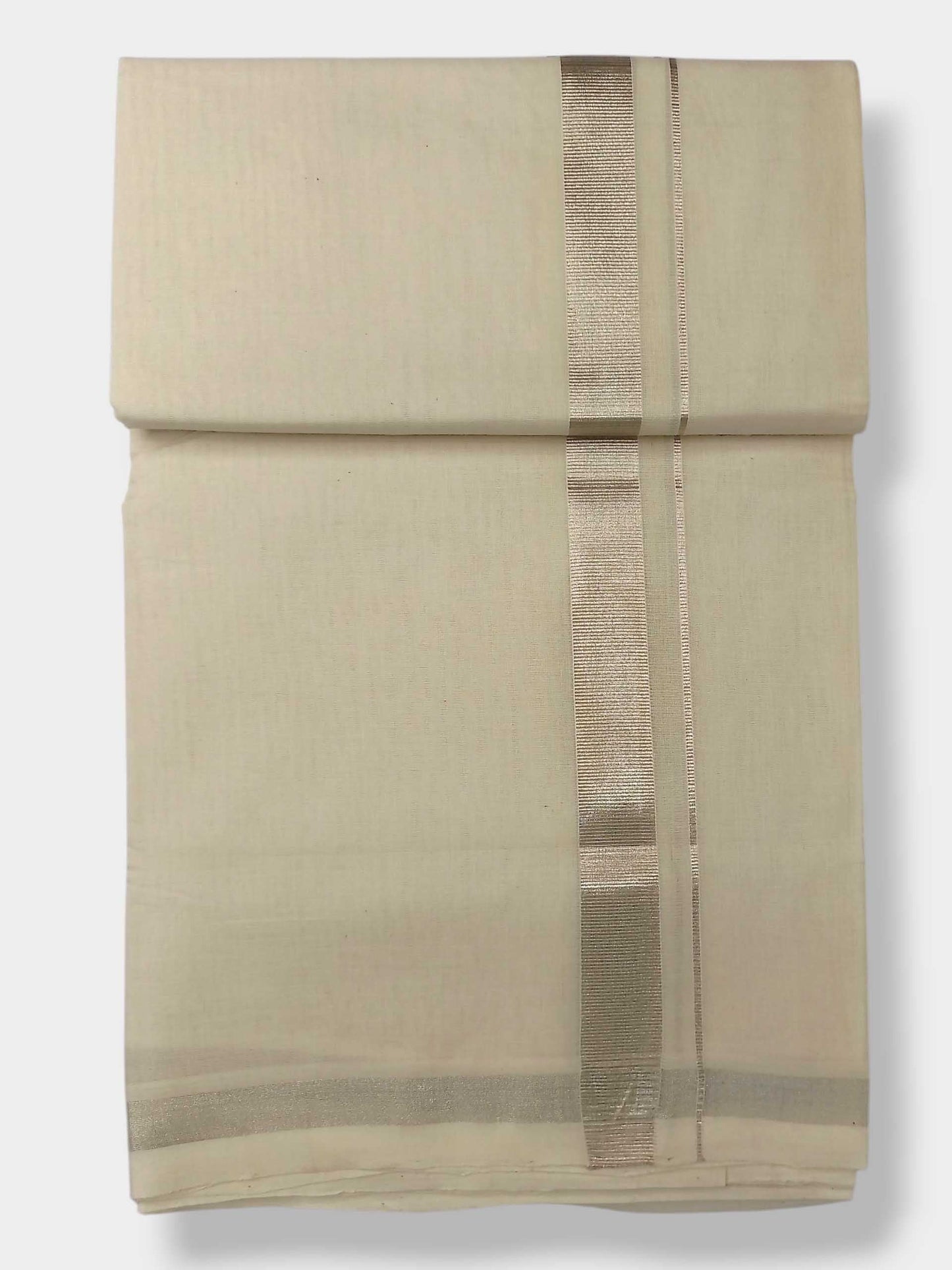 Original Balaramapuram Handloom Kasavu Mundu for Men