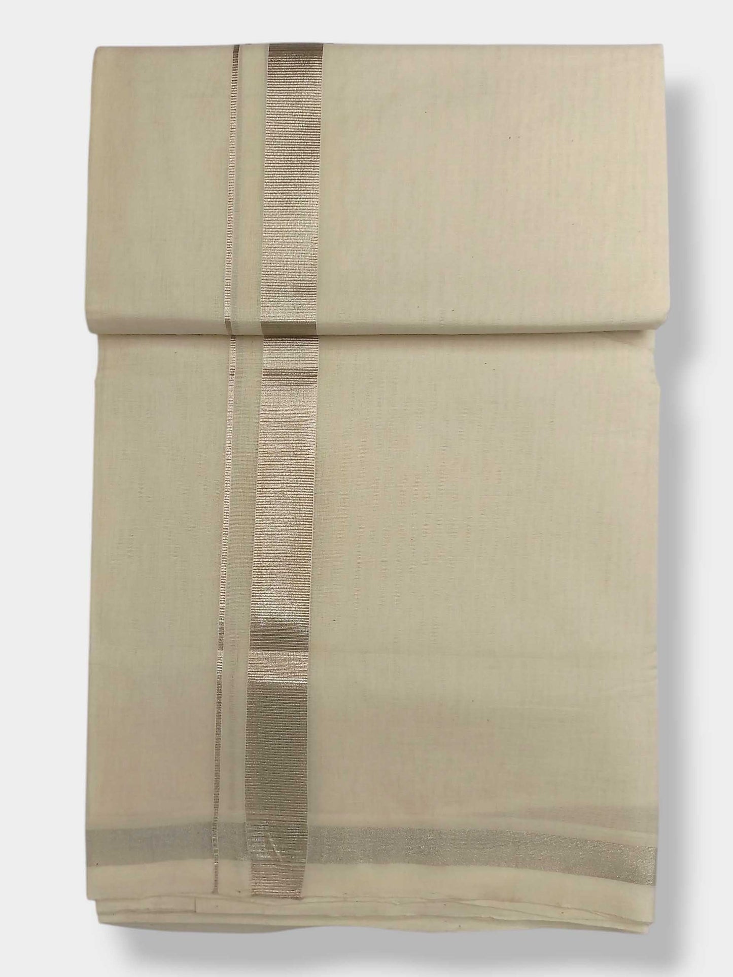 Original Balaramapuram Handloom Kasavu Mundu for Men