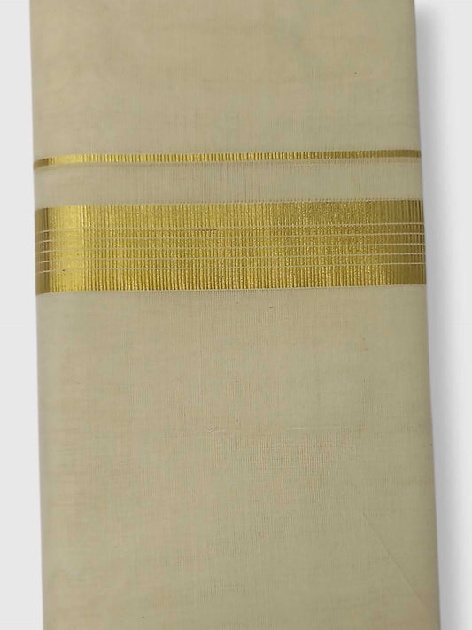 Original Balaramapuram Handloom Kasavu Mundu for Men