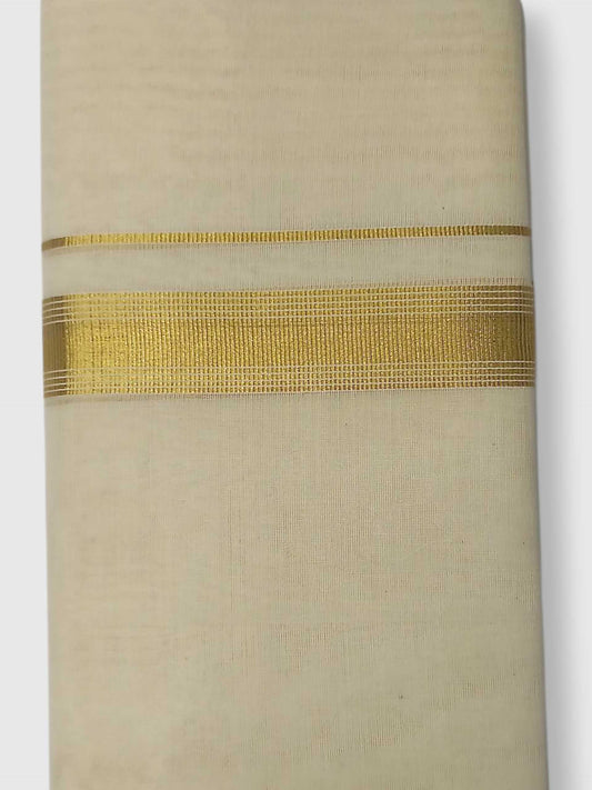 Original Balaramapuram Handloom Kasavu Mundu for Men
