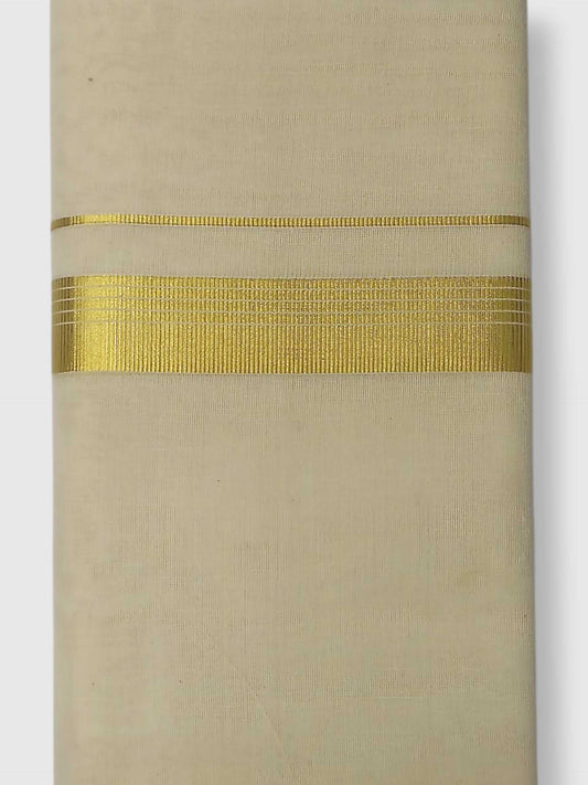 Original Balaramapuram Handloom Kasavu Mundu for Men