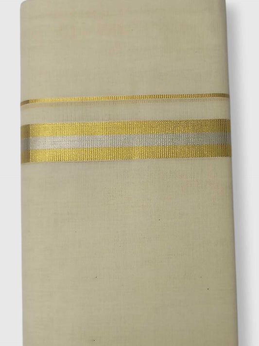 Original Balaramapuram Handloom Kasavu Mundu for Men