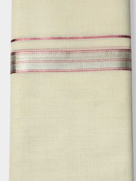 Original Balaramapuram Handloom Kasavu Mundu for Men