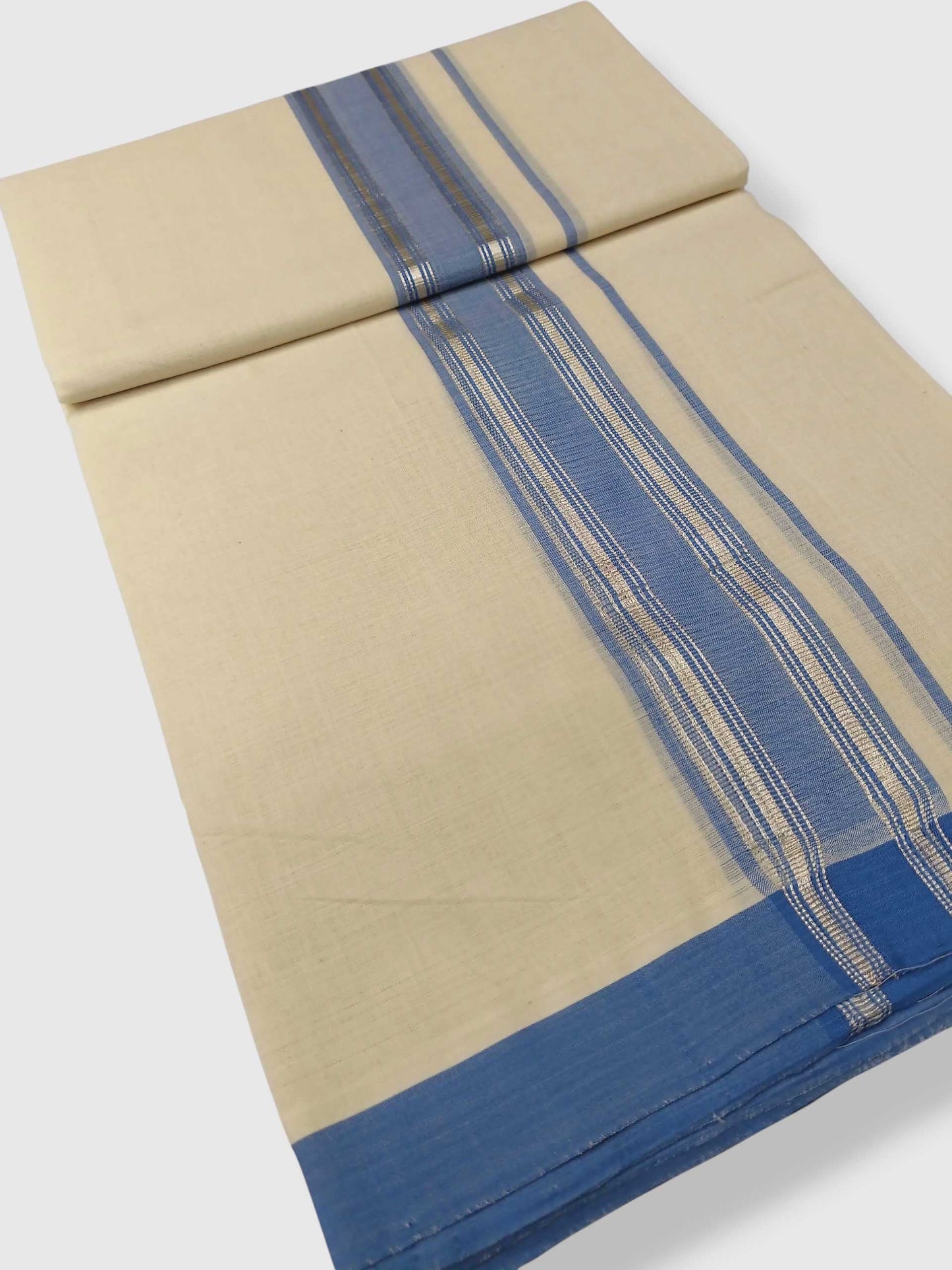 Kerala Balaramapuram Pure Cotton Handloom Mundu/Dhoti