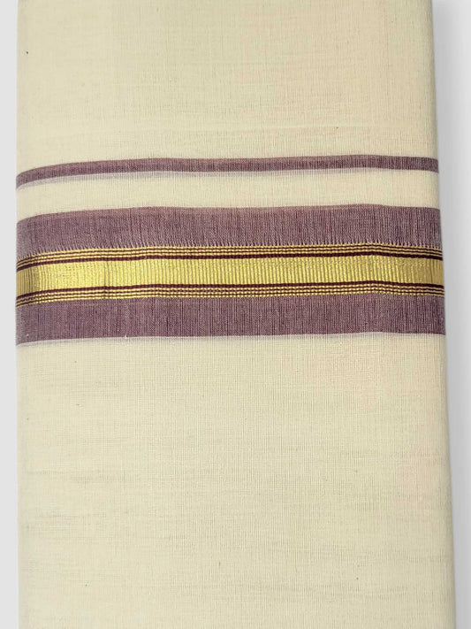 Kerala Balaramapuram Pure Cotton Handloom Mundu/Dhoti