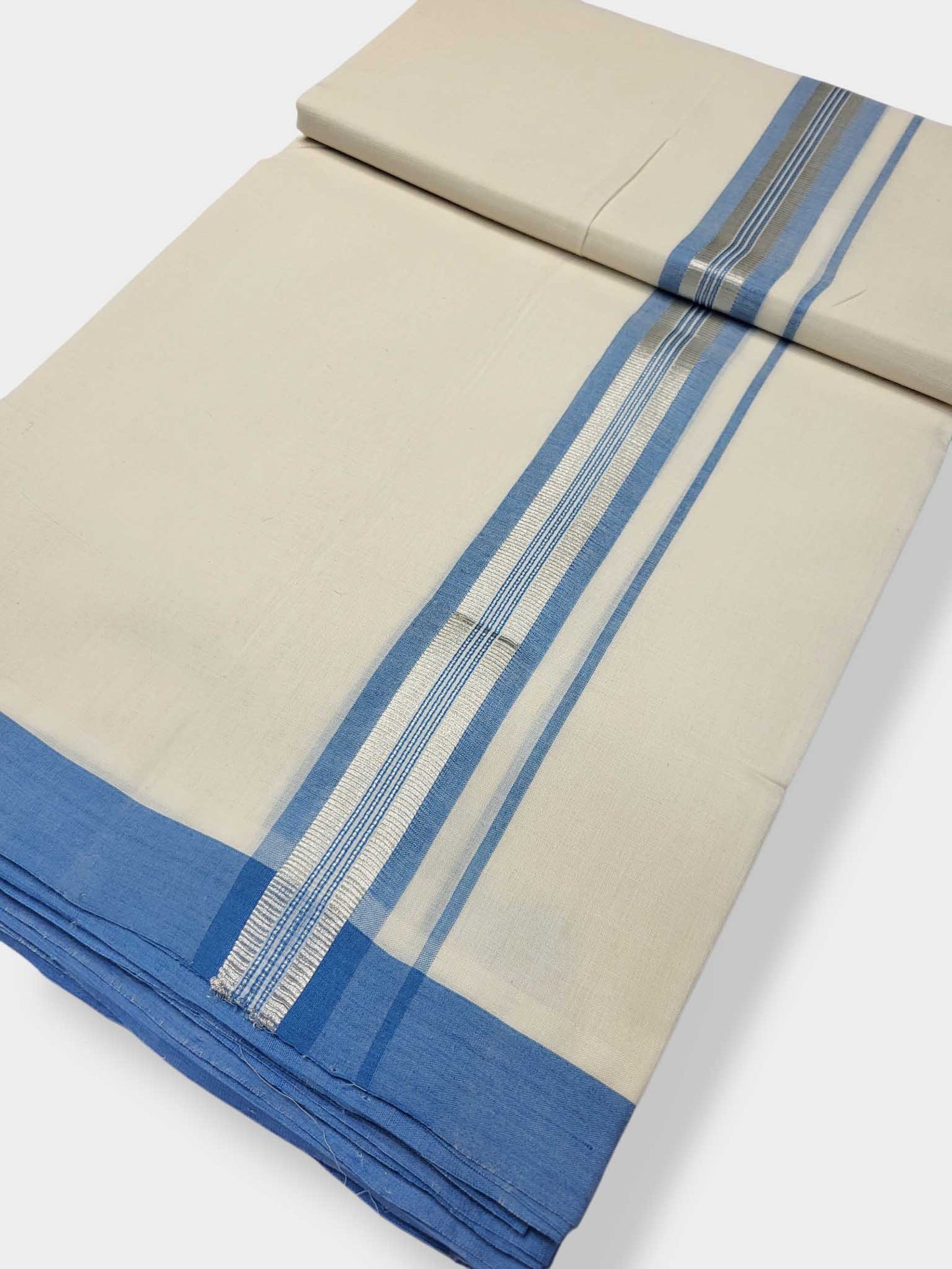 Kerala Balaramapuram Pure Cotton Handloom Mundu/Dhoti