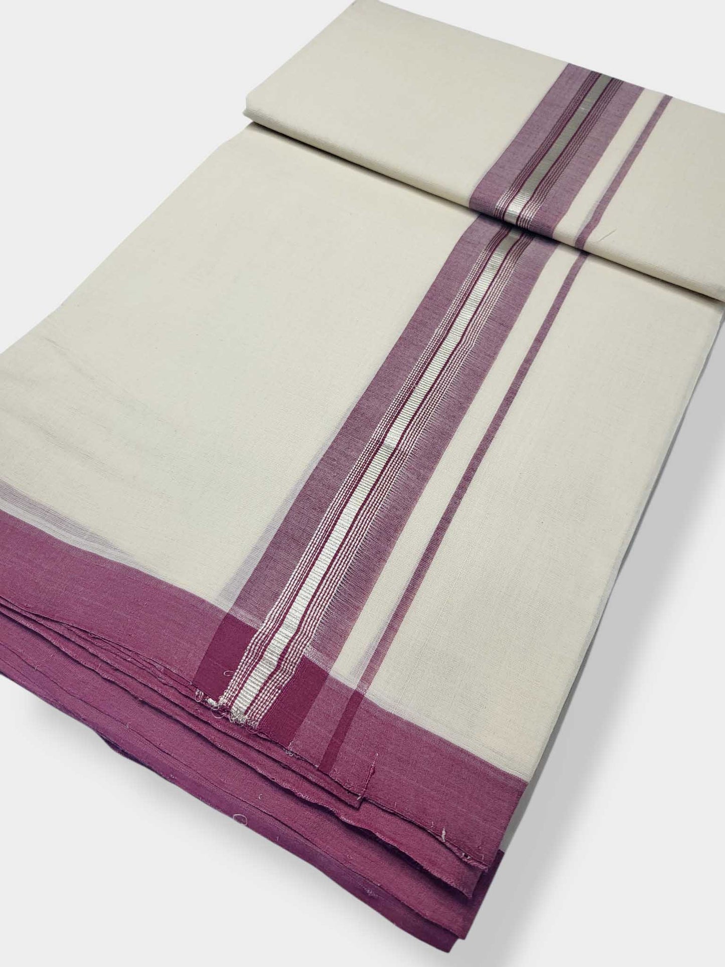 Kerala Balaramapuram Pure Cotton Handloom Mundu/Dhoti