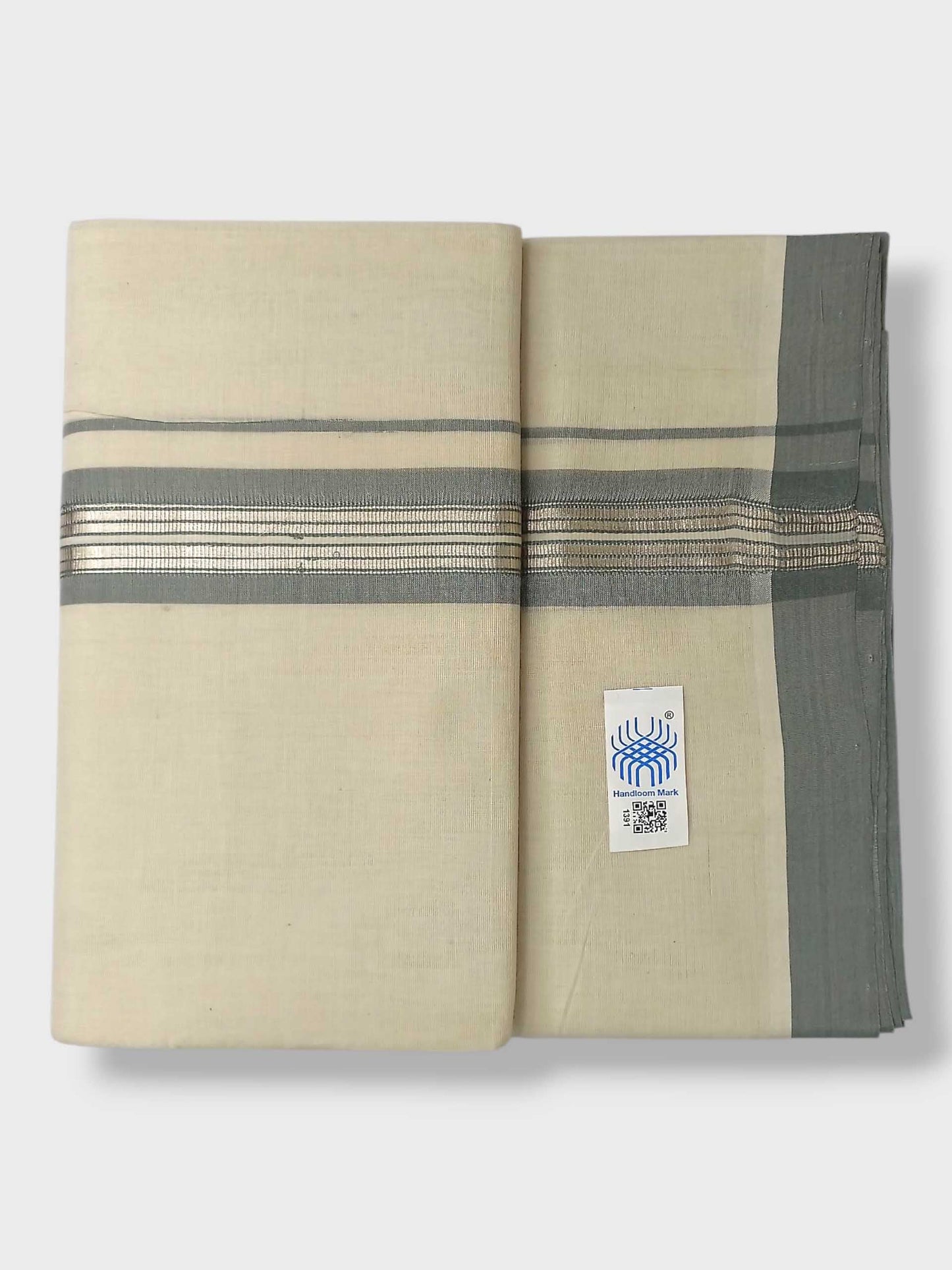 Kerala Balaramapuram Pure Cotton Handloom Mundu/Dhoti