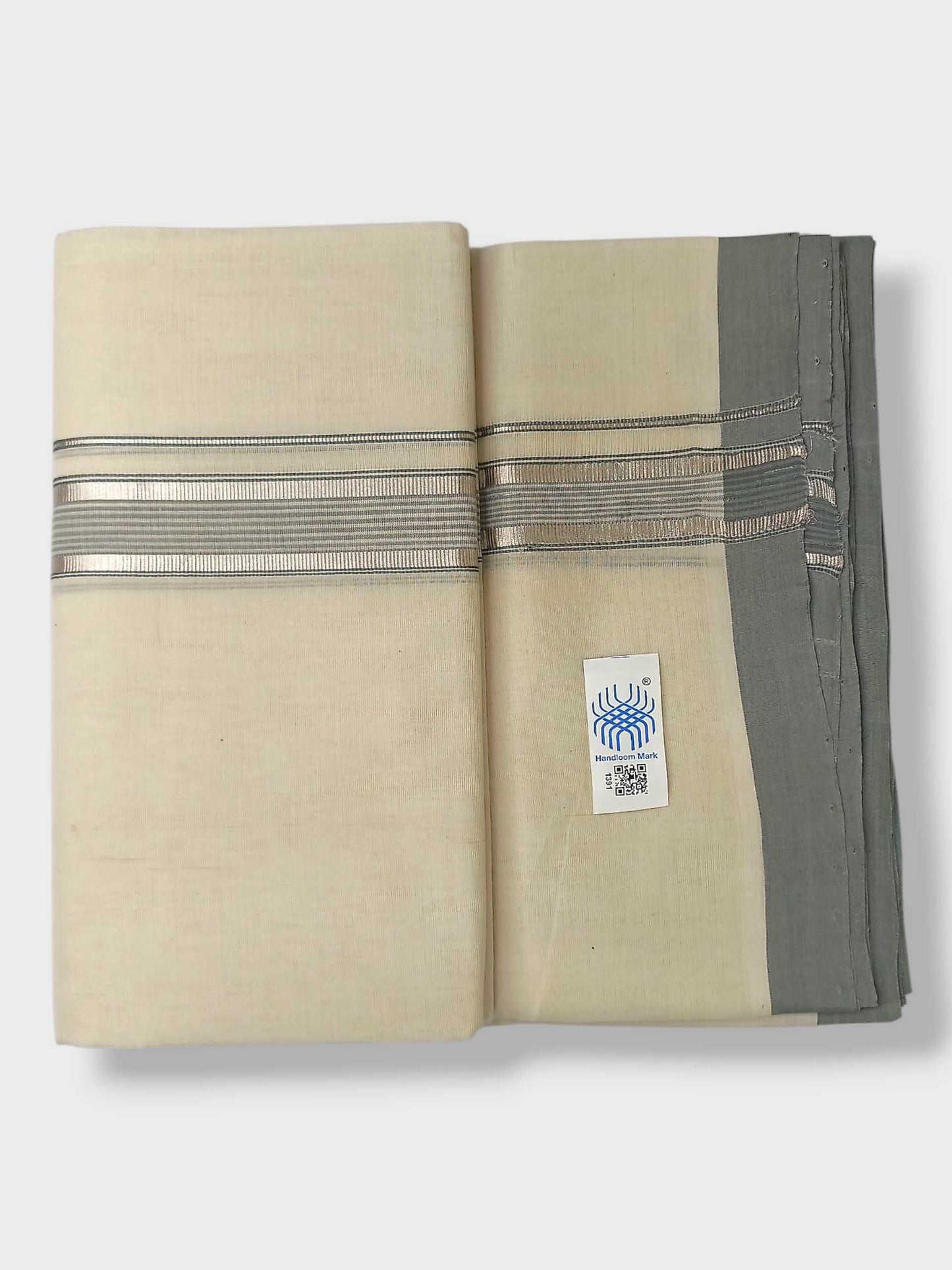 Kerala Balaramapuram Pure Cotton Handloom Mundu/Dhoti