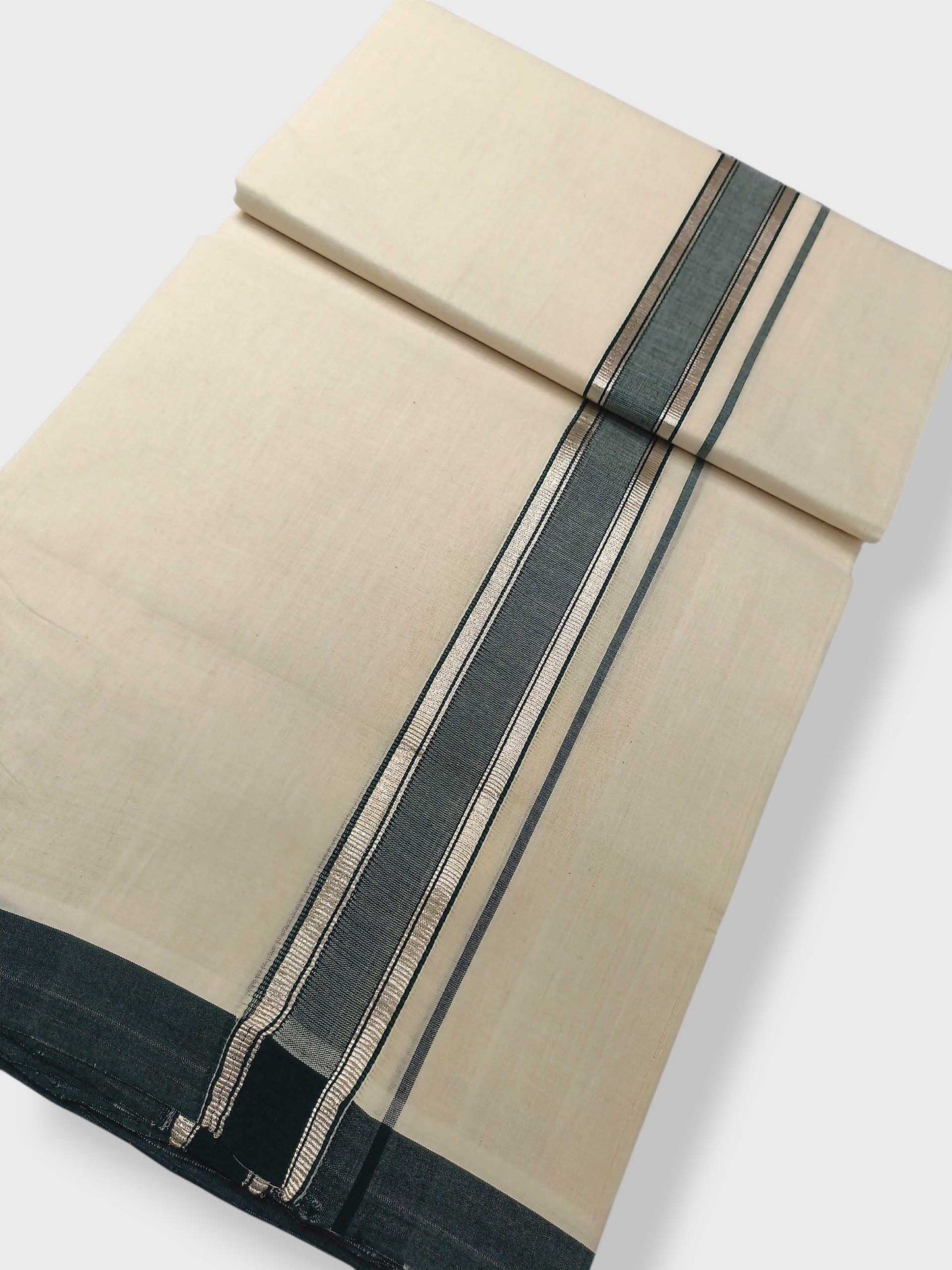 Kerala Balaramapuram Pure Cotton Handloom Mundu/Dhoti
