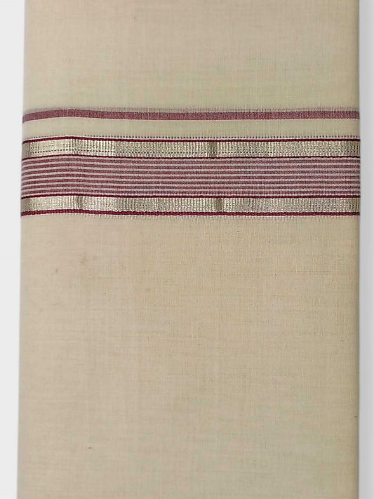 Kerala Balaramapuram Pure Cotton Handloom Mundu/Dhoti