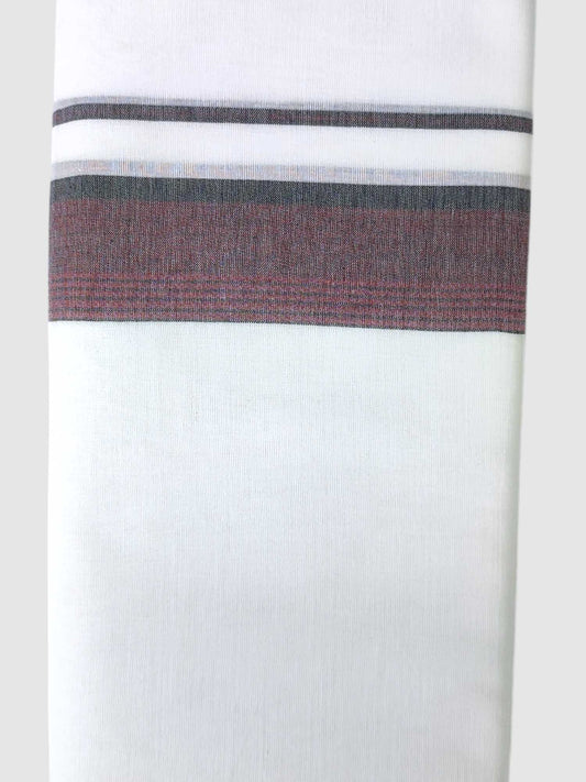 Pure White Cotton Men's Double Dhoti