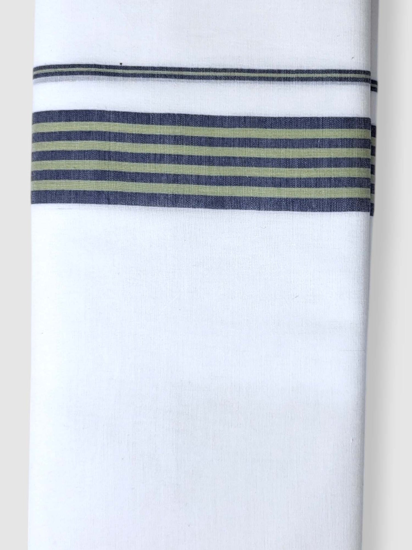 Pure White Cotton Men's Double Dhoti