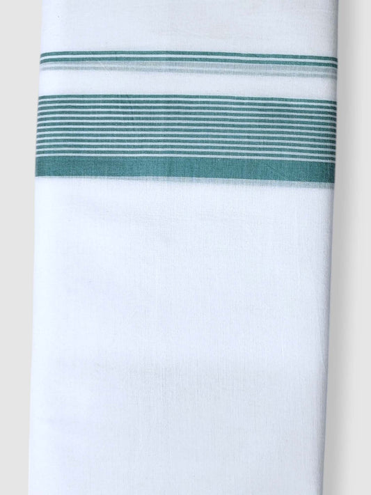 Pure White Cotton Men's Double Dhoti