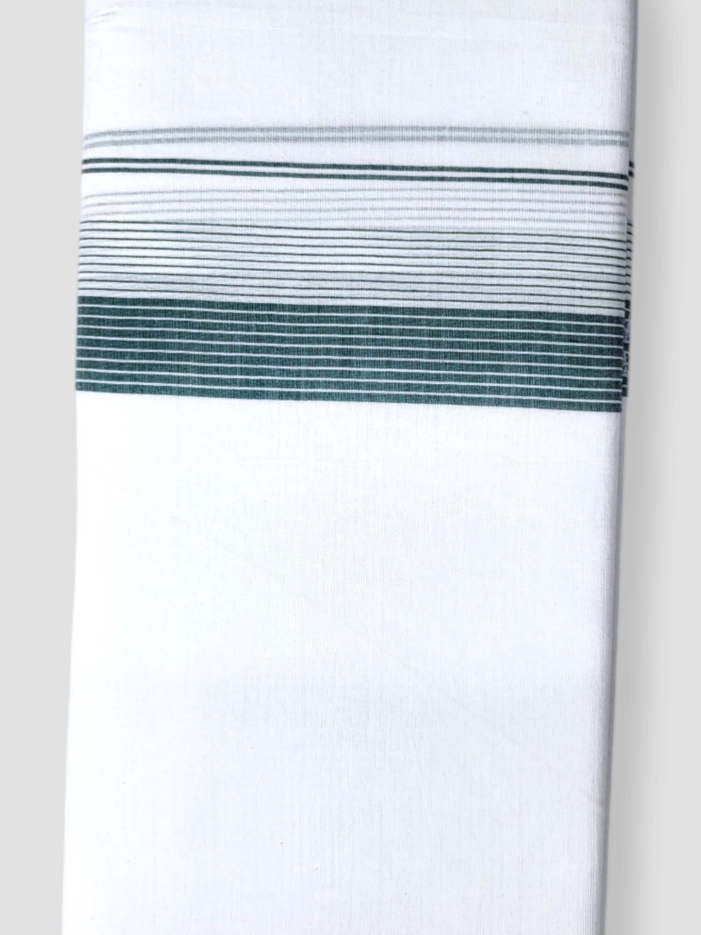 Pure White Cotton Men's Double Dhoti