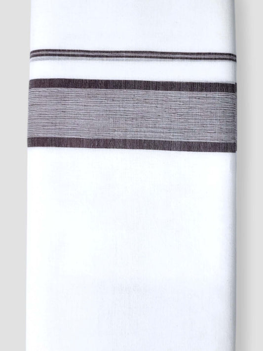 Pure White Cotton Men's Double Dhoti