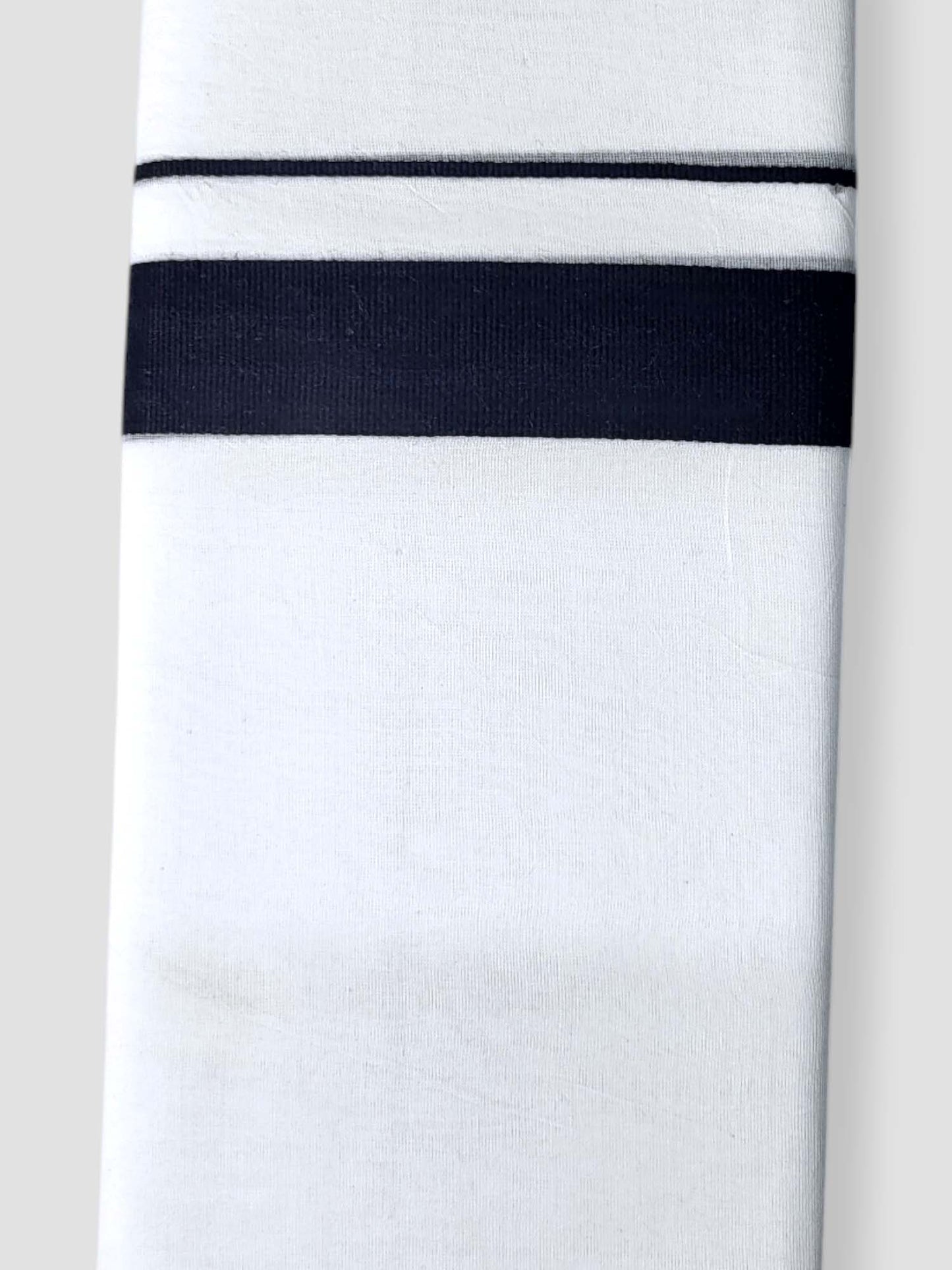 Pure White Cotton Men's Double Dhoti