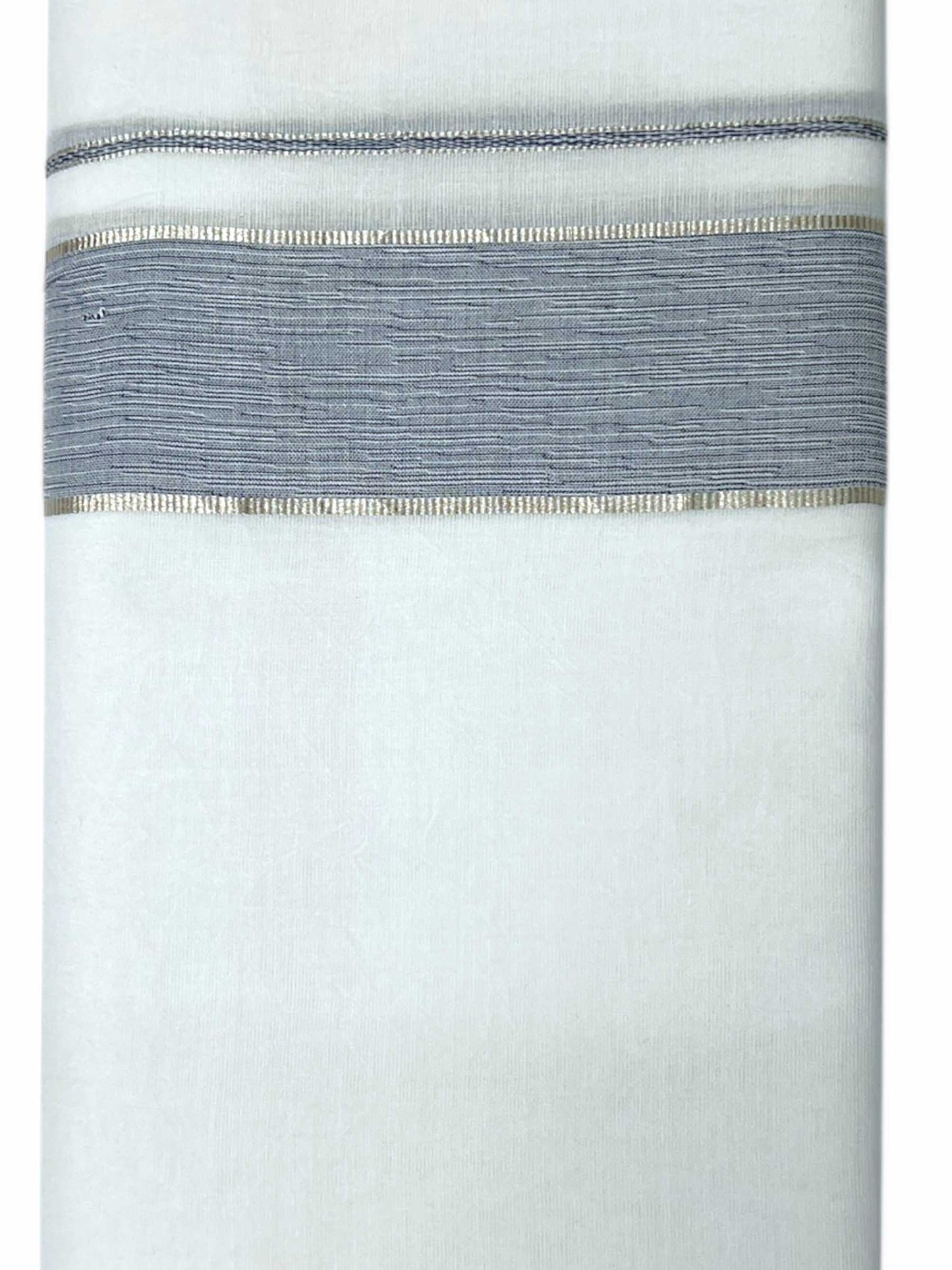Pure White Cotton Men's Double Dhoti