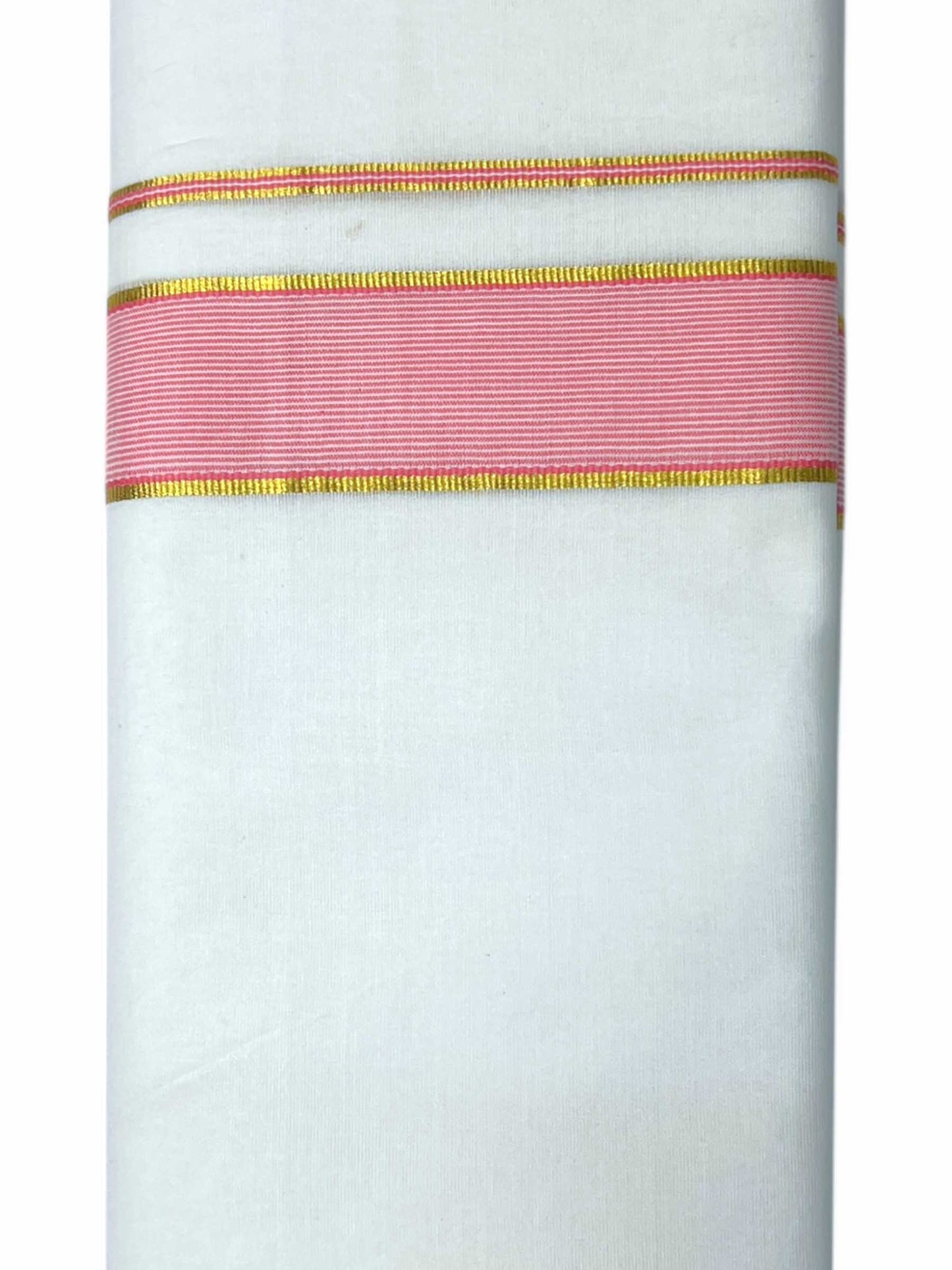Pure White Cotton Men's Double Dhoti