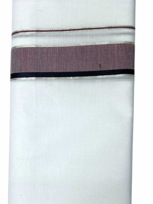 Pure White Cotton Men's Double Dhoti