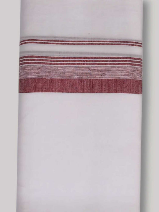 Pure White Cotton Men's Double Dhoti