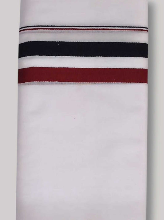 Pure White Cotton Men's Double Dhoti