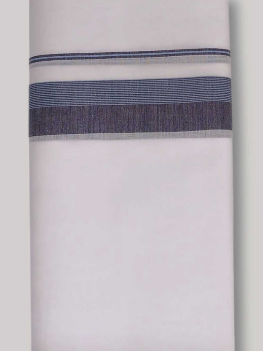 Pure White Cotton Men's Double Dhoti