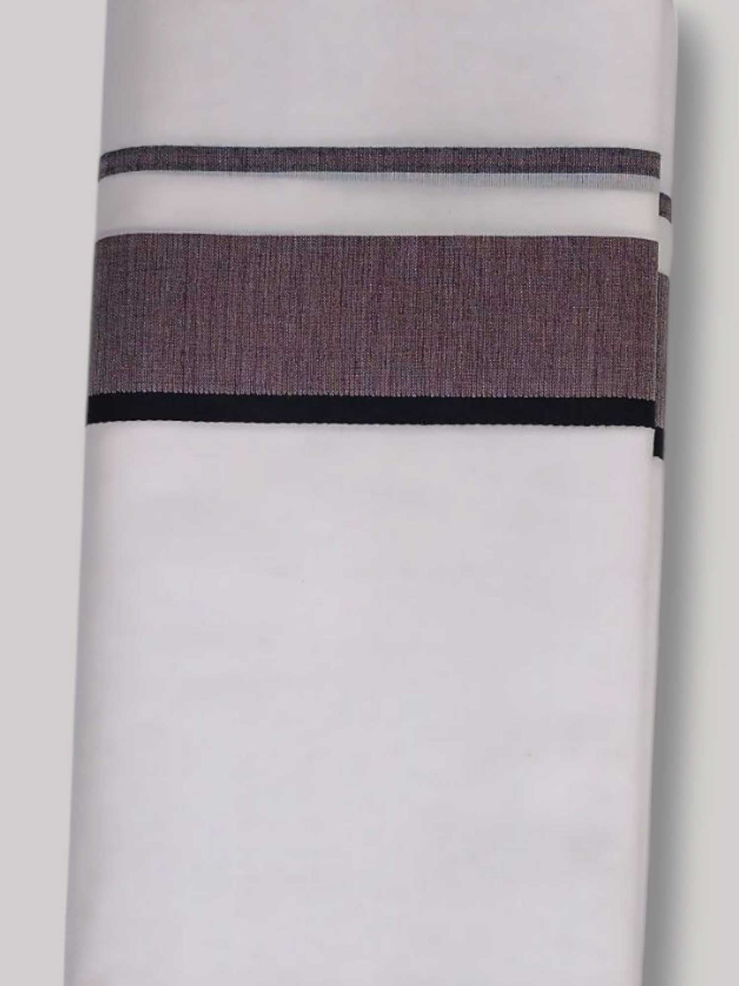 Pure White Cotton Men's Double Dhoti