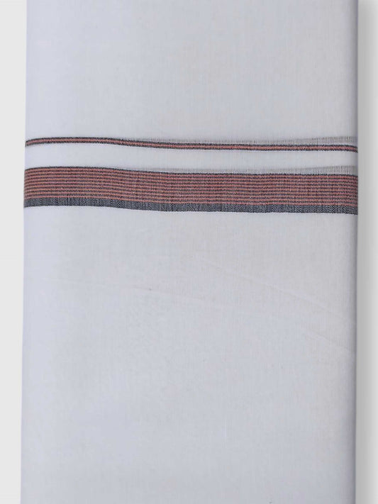 Pure White Cotton Men's Double Dhoti