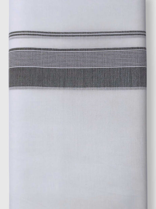 Pure White Cotton Men's Double Dhoti