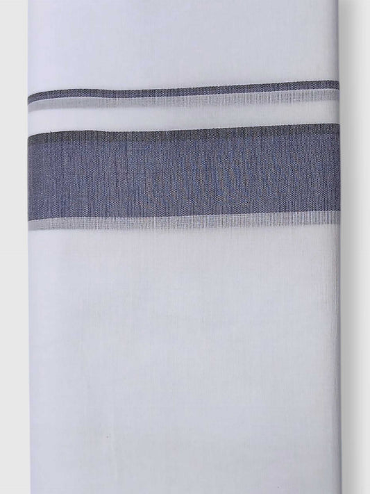 Pure White Cotton Men's Double Dhoti