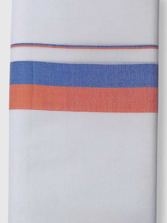 Pure White Cotton Men's Double Dhoti