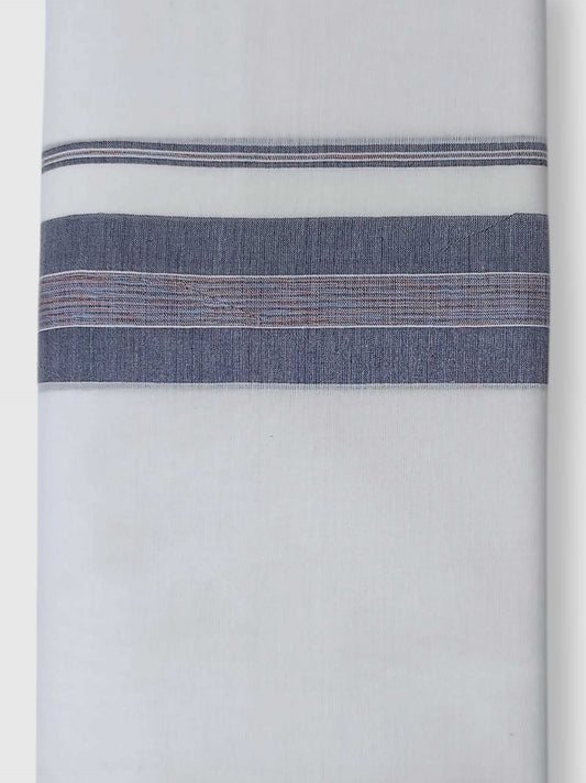 Pure White Cotton Men's Double Dhoti