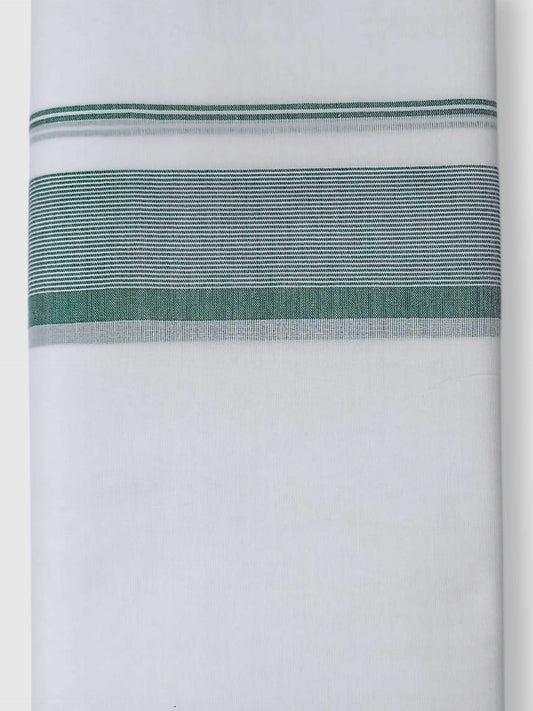 Pure White Cotton Men's Double Dhoti