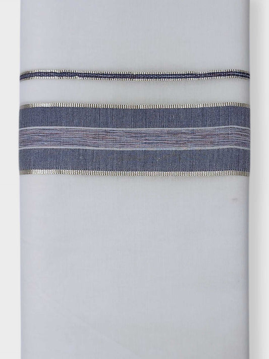 Pure White Cotton Men's Double Dhoti