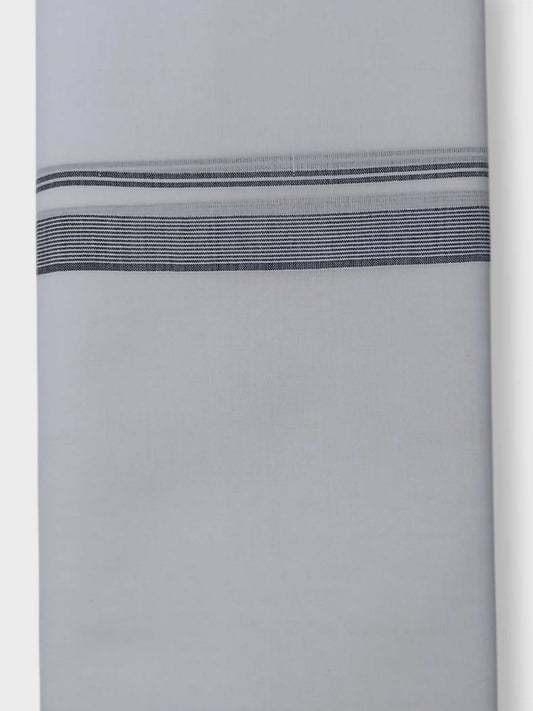 Pure White Cotton Men's Double Dhoti