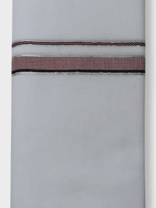 Pure White Cotton Men's Double Dhoti