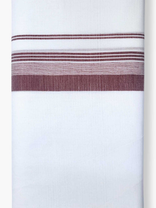Pure White Cotton Men's Double Dhoti