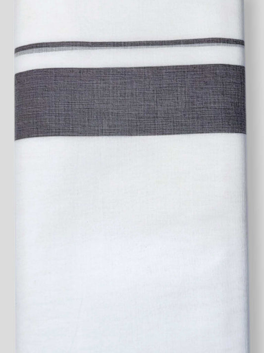 Pure White Cotton Men's Double Dhoti