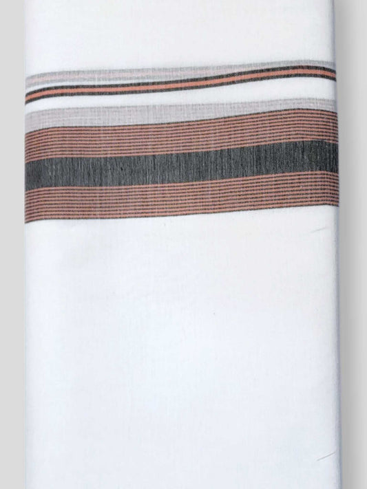 Pure White Cotton Men's Double Dhoti