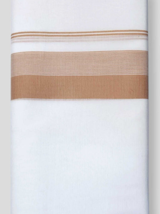 Pure White Cotton Men's Double Dhoti