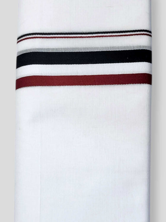 Pure White Cotton Men's Double Dhoti