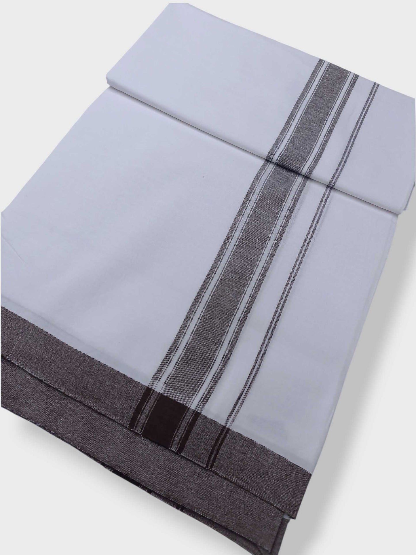 Single Kerala Pure White Mundu/Dhoti