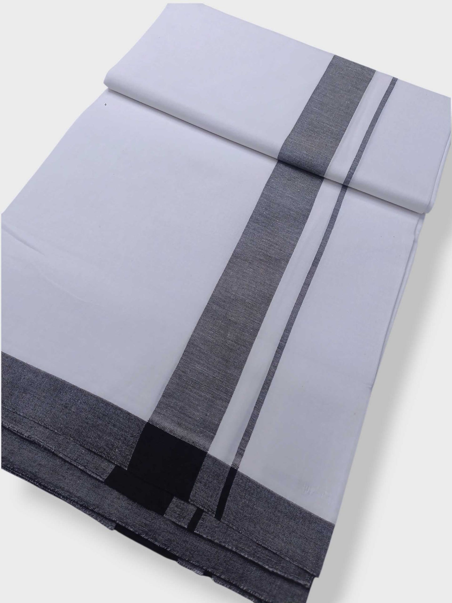 Single Kerala Pure White Mundu/Dhoti