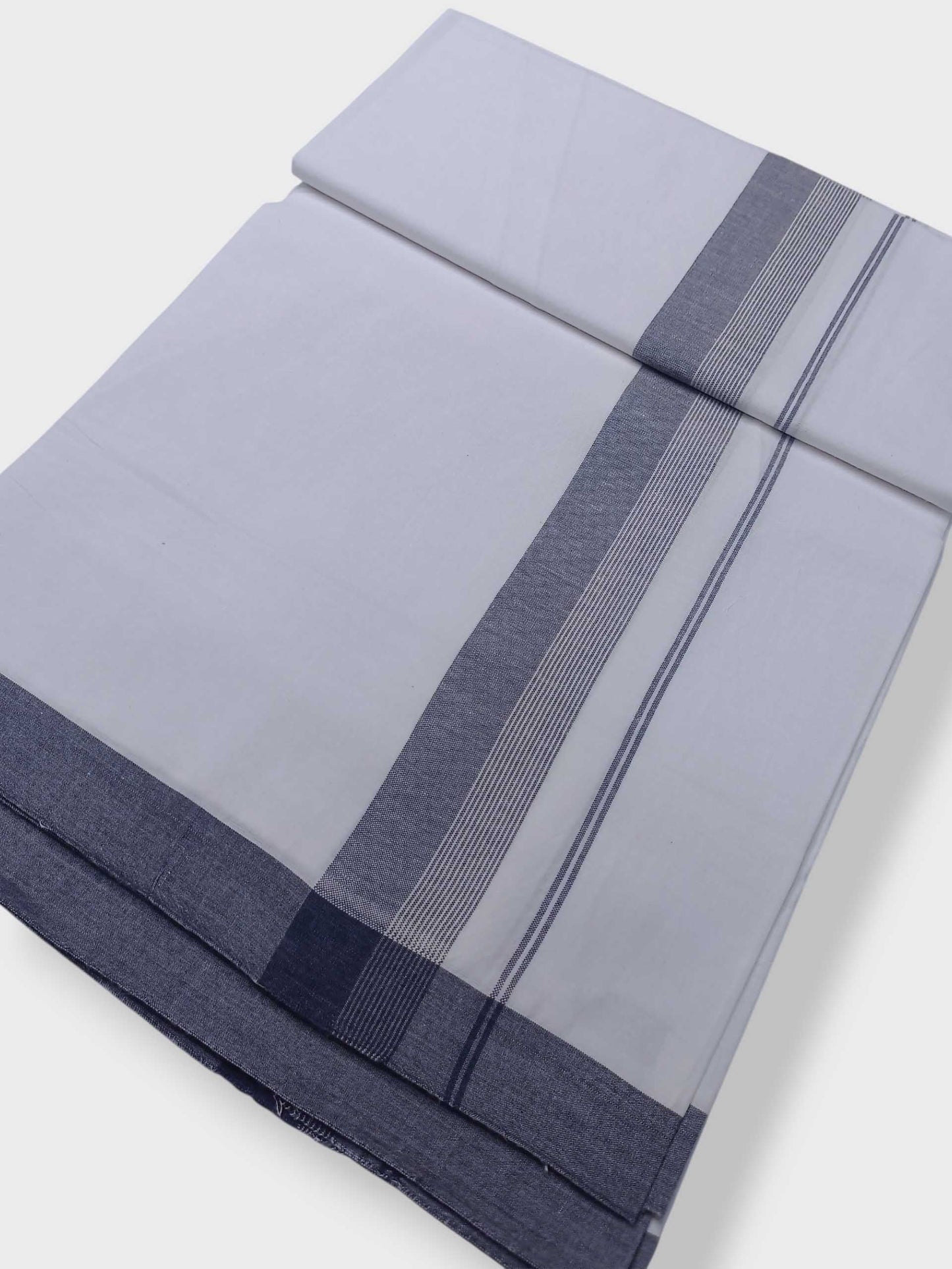 Single Kerala Pure White Mundu/Dhoti