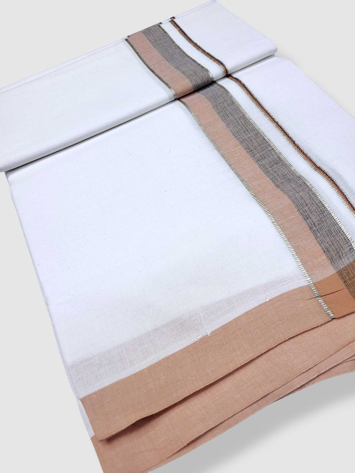 Single Kerala Pure White Mundu/Dhoti